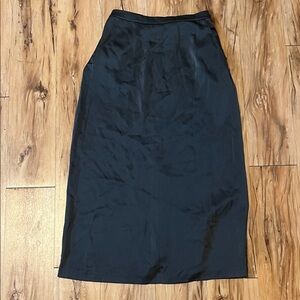 Nap Brand Dark Green Classic A-Line Midi Skirt